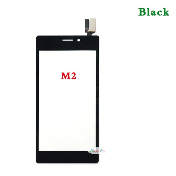 4.8 &quot; för sony xperia  m2 s50h d2302 d2303 d2305 d2306 och  m2 aqua  d2403 pekskärm digitaliserare frontglassensorpanel: M2 svart inget verktyg