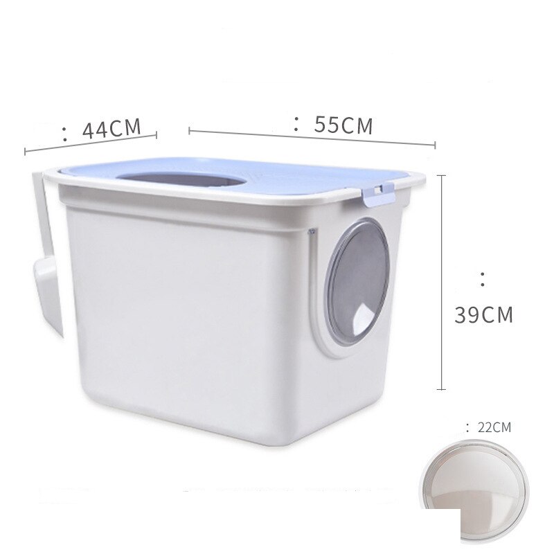 Caja de arena para gatos cerrada, antisalpicaduras Cajón Grande, desodorización, inodoro para gatos, extragrande, suministros para gatos: 6
