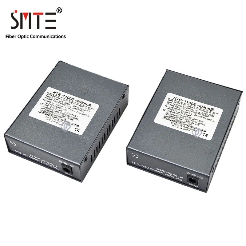 netLINK Media Converter HTB-1100S-A/B Optical Fiber Media Transceiver 25km SC 10/100M Single Mode Duplex