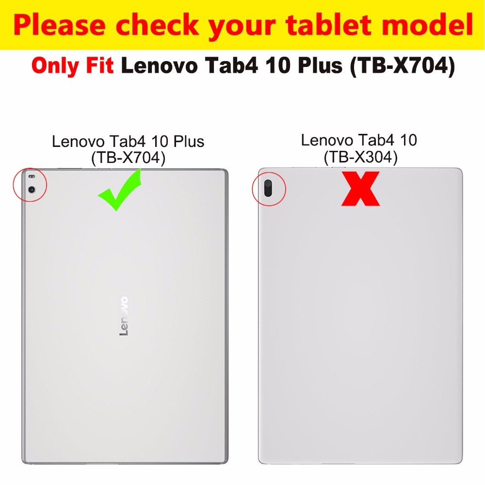 Case Voor Lenovo TAB4 Tab 4 10 Plus TB-X704L Gevallen 10.1 &quot;TB-X704F TB-X704N Smart Cover Funda Tablet Pu Leer shell