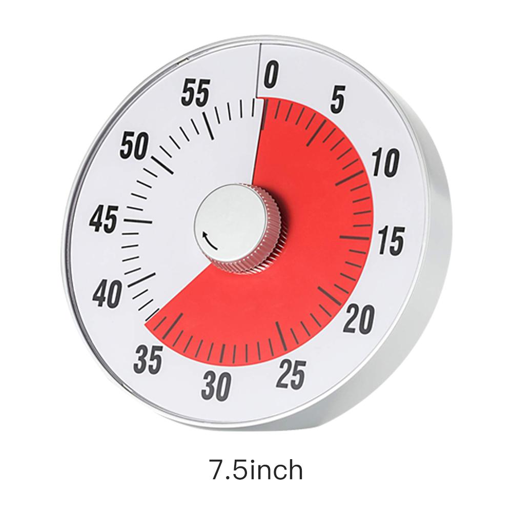 Grote Klaslokaal Visuele Timer Magneet Medium 60 Minuut Tijd Stille Werking Autisme Rustig Visuele Countdown Timer: 7.5inches