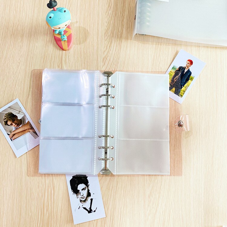 A5 A6 Binder Photocards Collect Book Postcards Organizer Journal Notebook With 10PCS Sleeves School Stationery