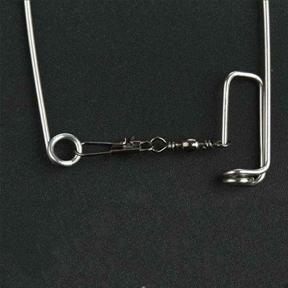 5pcs Automatic Fishing Device Trigger Spring Ejection Fishing Hook Bait Steel Universal Fishing Tackle Fishing Supplie