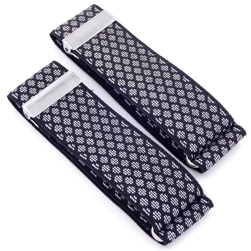 1 Pair Men Women Shirt Sleeve Holders Adjustable Armband Elasticated Sleeve Garters Accessories Business Sleeve Cuffs: 07