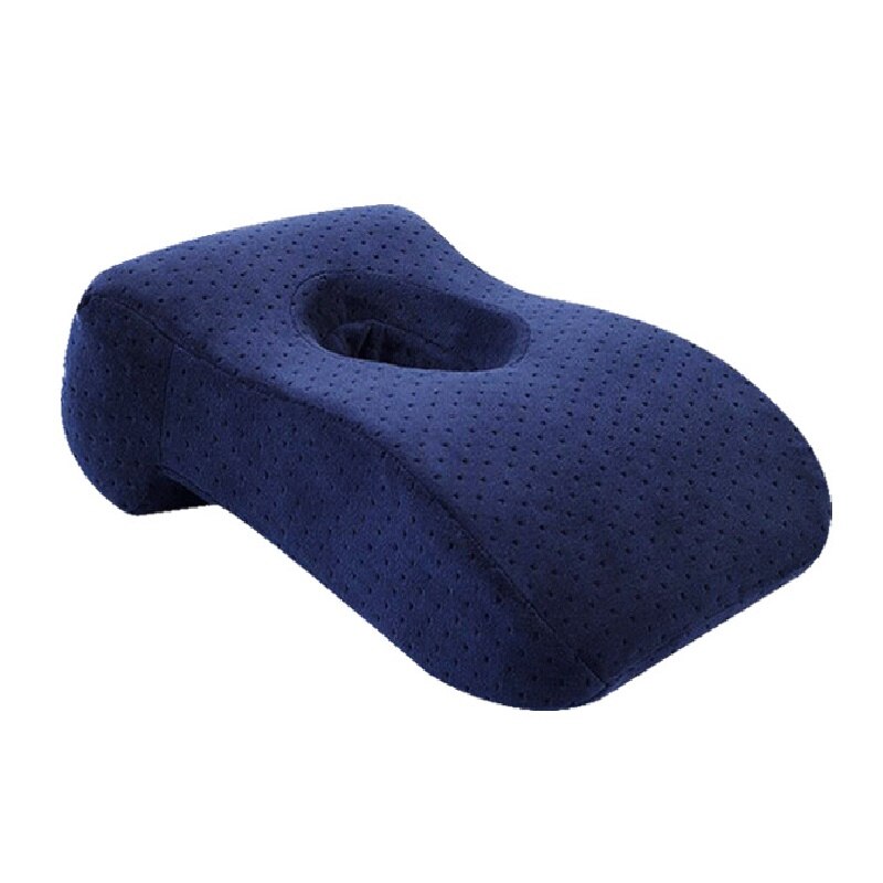 Orthopedics Velvet Fabric Nap Pillow Bamboo Charcoal Memory Foam Comfortable Care Vertebral Office Train Table Nap Pillow: Default Title