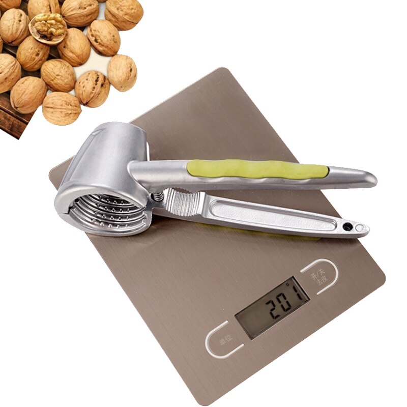Aluminum Nutcracker with Four Nips Clamps Kitchen Tool Multi-Functional Nut Cracker Sheller Walnut Cracker