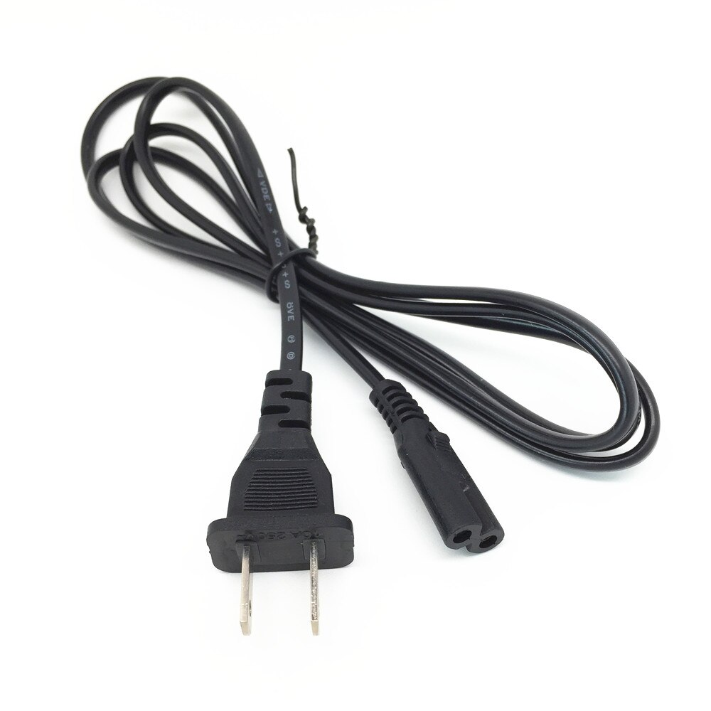 US /EU Plug 2-Prong AC Power Cord Cable Lead FOR JVC Digital Camcorder Battery Charger AC Adapter: US PLUG