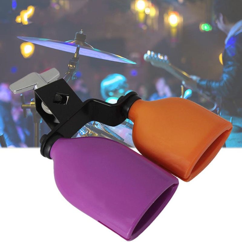 Naranja y morado campana de vaca campana de madera pescado campana de ganado para Cheers Juegos Deportivos boda vaca campana batería instrumentos de percusión