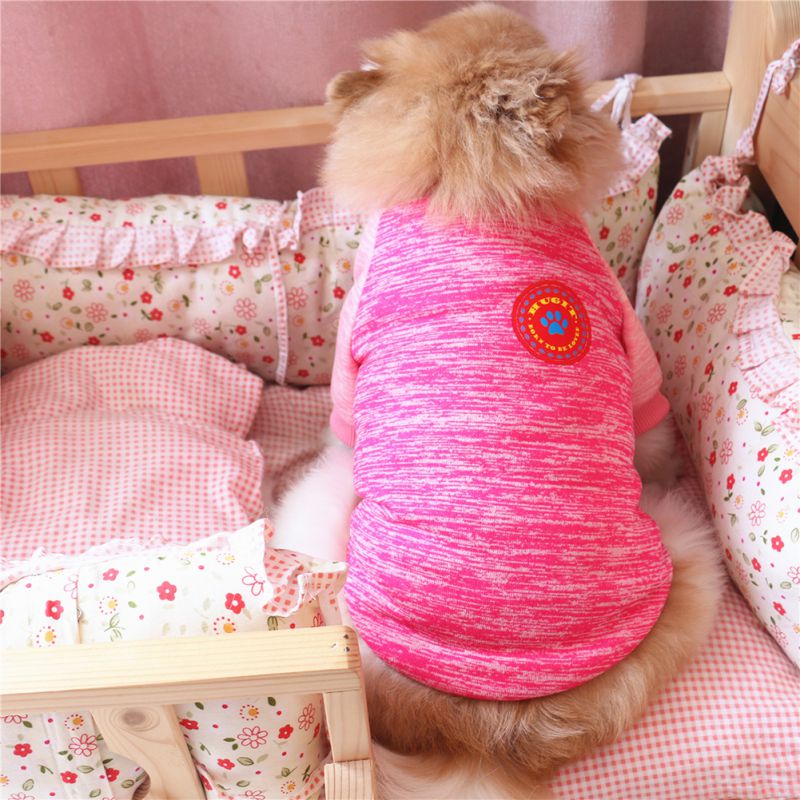 Hund Herbst Und Winter Lumpen Fleece Warme Pullover Rosa Haustier Hund Liefert Hoodies Warme Kleidung Komfortable Hoodies Für Puppie