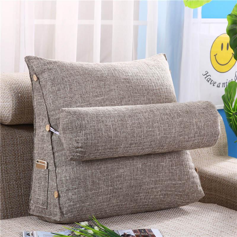 Cojín Lumbar para sofá, almohada de respaldo para cama, silla de oficina, soporte de cintura, tumbona, TV, lectura, decoración del hogar