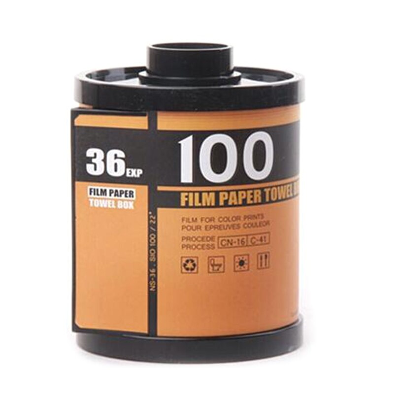 Tissues dozen rolpapier houder tijdschrift vorm plastic staand: Geel