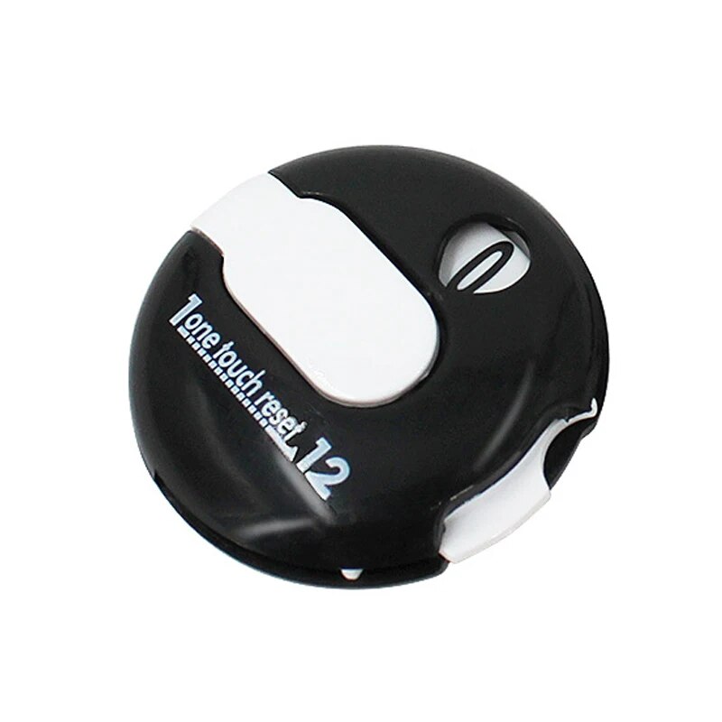Mini Portátil Golf Stroke Counter, Fácil Reset, Até 12 Strokes, Pontuação Golf, Preto, Branco, Vermelho, Acessórios de Treinamento Golf, 1Pc: Preto