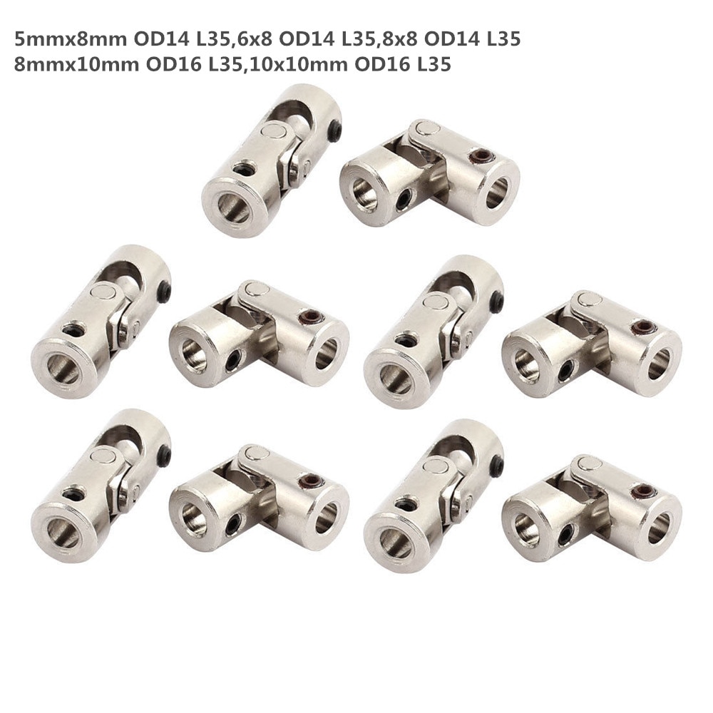 1PCS 5/6/8/10mm Metal cardan acoplamentos, junta U... – Grandado