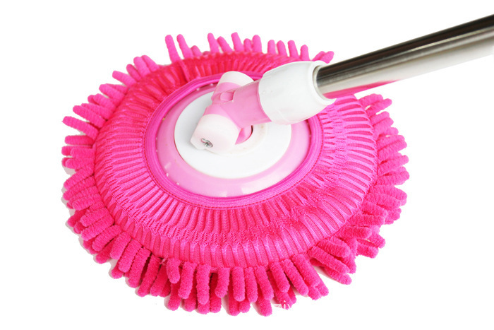3pcs Rotating Mop Head Chenille Round Mop Head Mop Head Replacement