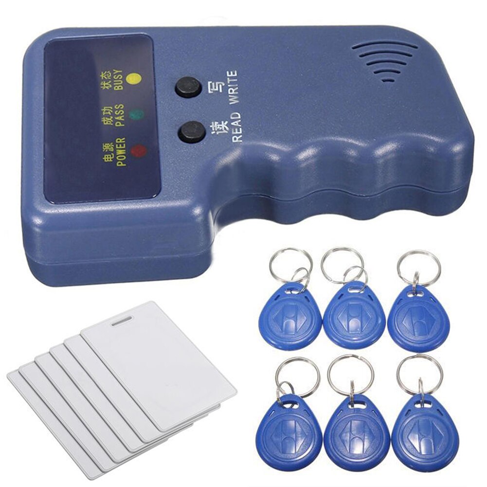 Handheld RFID Writer Duplicator 125KHz EM4100 Copier Programmer RFID Reader with Writable ID Keyfobs Tags Card
