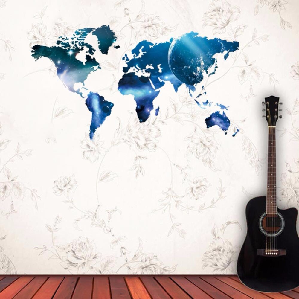 Big Global Planet World Map wall sticker Art Decal Map Oil Paintings 1470 Home Room office Decoration