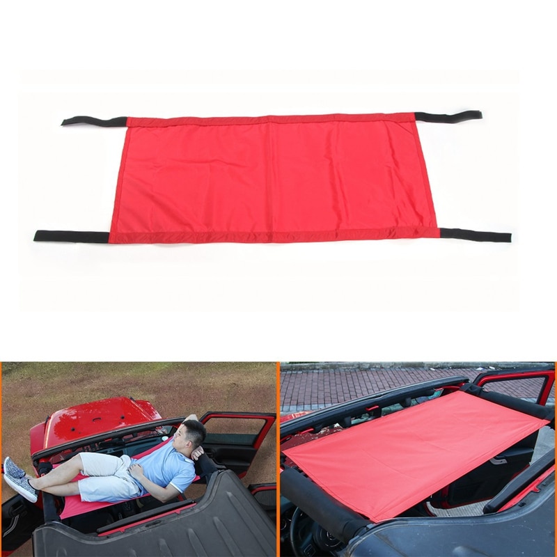 Auto Dach Hängematte für Je ep Wrangler YJ, TJ, JK & JKU 1997 4-Tür und 2-Tür, Wasserdichte Auto Bett Rest Hängematte