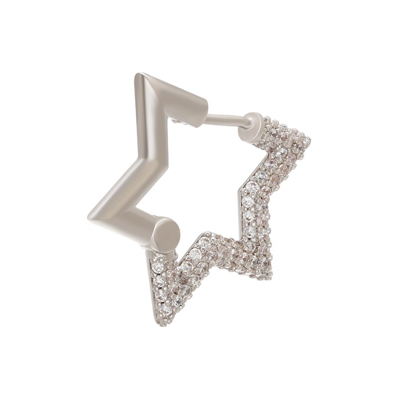 ZHUKOU tendance 1 pièce or/argent couleur boucle d'oreille cerceau pour les femmes CZ cristal boucles d'oreilles modèle de bijoux de : VE224