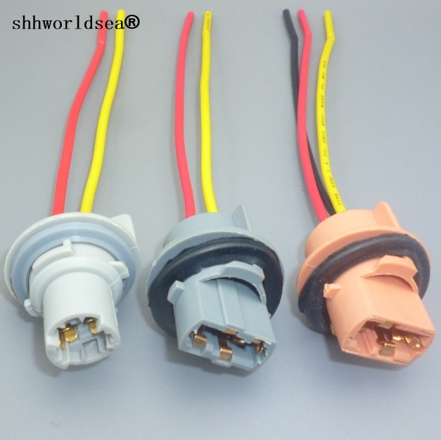 2Pcs T15 T13 G18 T20 7440 7443 T4W Led Lamp Houder Socket Adapter Connector Led Parking Light Side Lamp kabelboom Adapter