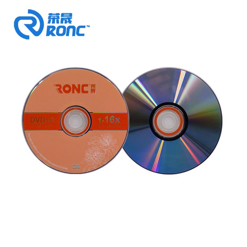 25 Discs Ronc Blank Printed 4.7 GB 16X DVD+R Gold Discs