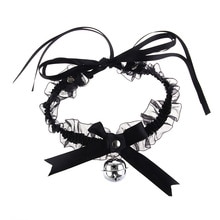 1Pc vrouwen Sexy Boog Knoop Kleine Bel Kraag Choker Ketting Hals Mode-sieraden Jurk Sieraden