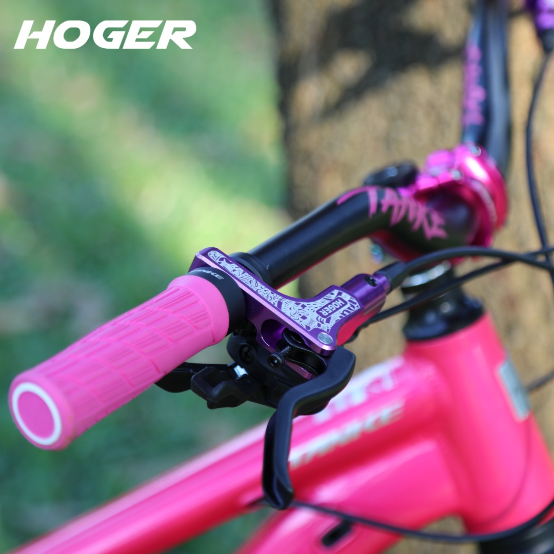 HOGER MTB Fahrrad Hydraulische Scheibenbremse Set 160mm Rotoren Öl Bremssattel Platte Vorne Hinten Mountainbike Klemme 22,2mm Griff EINE Säule