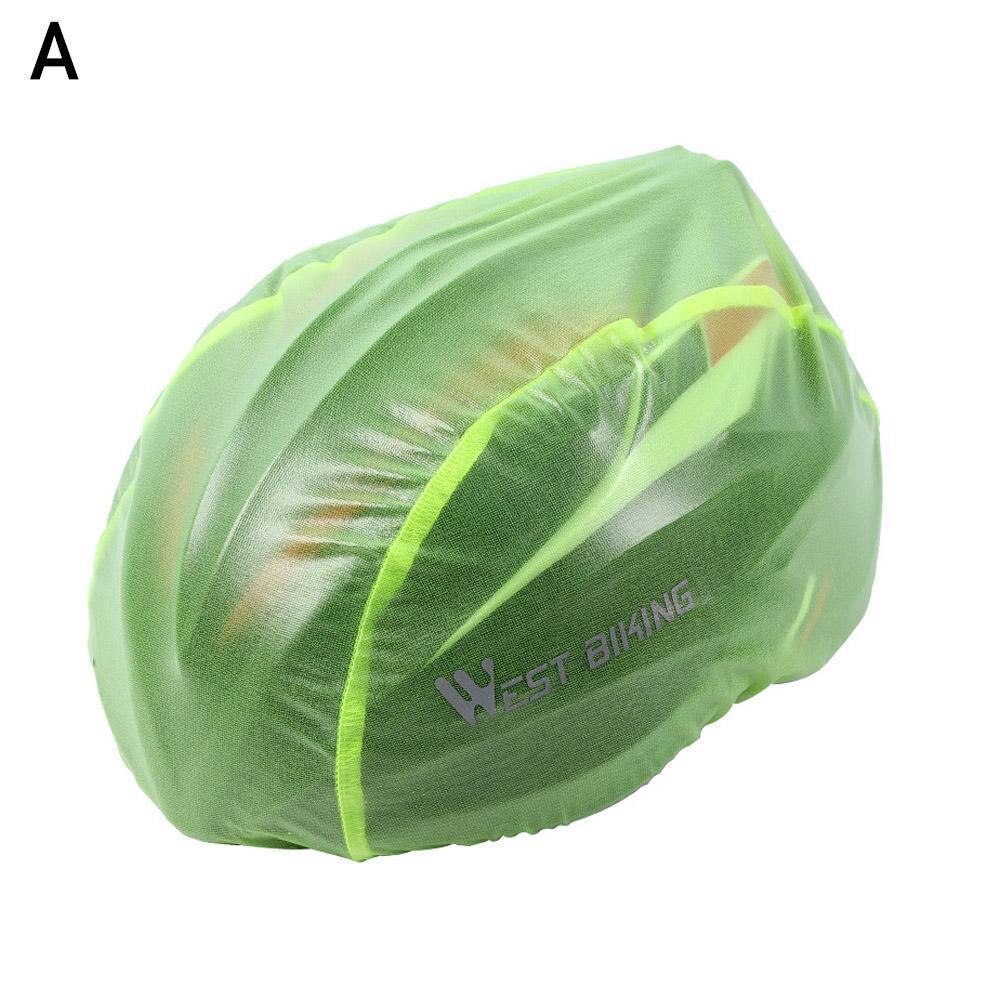 Outdoor Bicycle Helmet Rain Covers Dustproof Windproof Ultralight Rain Accessories Helmets Hats Bicycle Bikes Helmet Cap U6J0: A