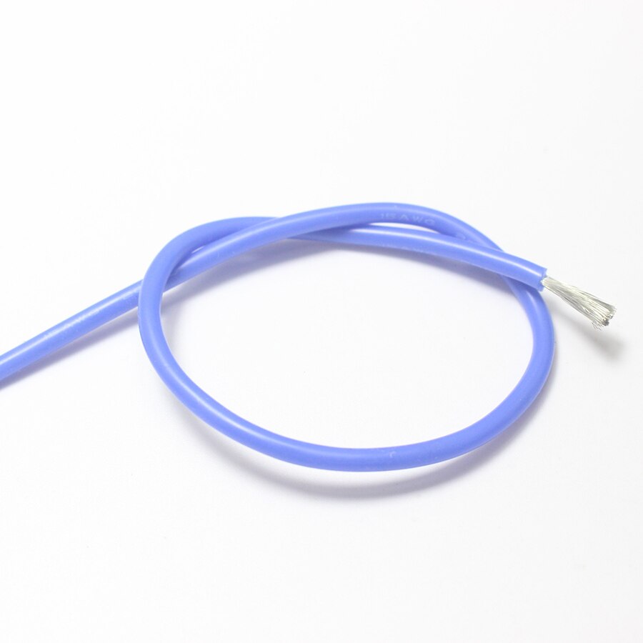 14 Calibre Silicona Cable 14AWG Eléctrico Cable Trenzado Cable Flexible Estanado Cobre Cable Alta Temperatura Conexion Cable 6 Color 1 5 M 4 92 Pies 6uds