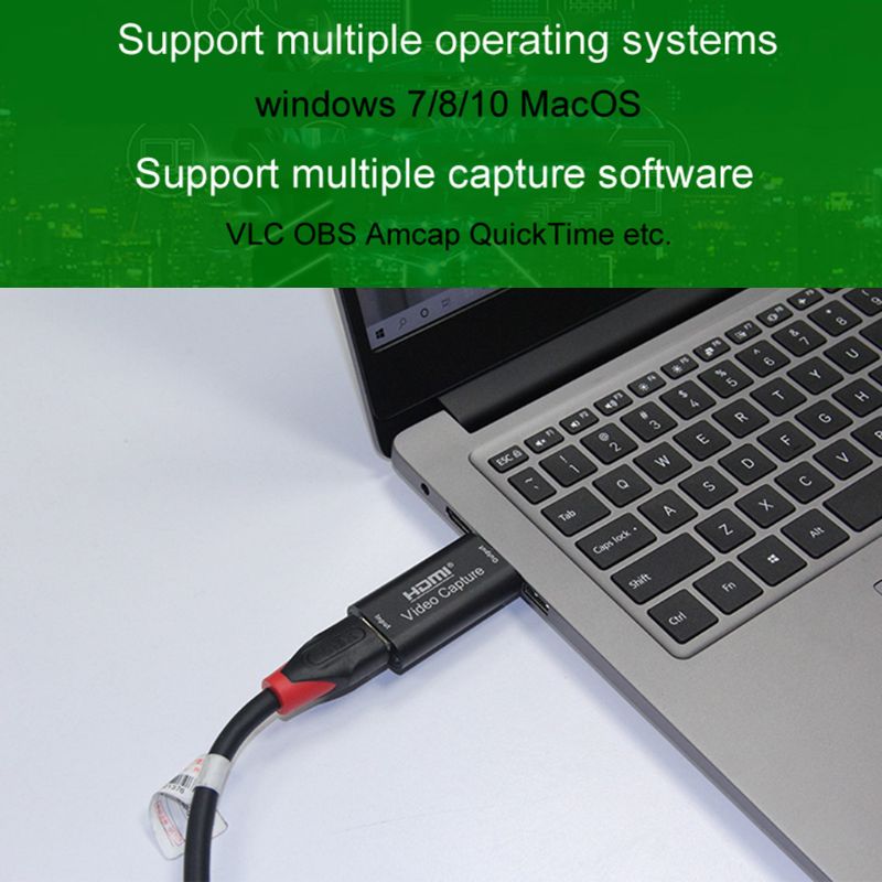 Mini video capture card usb 2.0 hdmi-kompatibel video grabber optageboks til  ps4 spil dvd