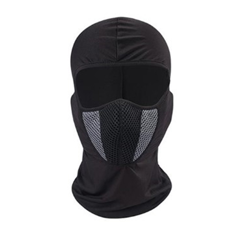 Pasamontañas para motocicleta, máscara facial completa a prueba de viento, protección facial a prueba de polvo, casco de motocicleta de invierno, Bandana, capucha, bufanda para el cuello de esquí: Gris