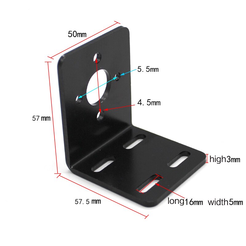 Carbon steel 895 motor seat L-shaped motor bracket fixed seat 895 motor mounting bracket DIY maker accessories