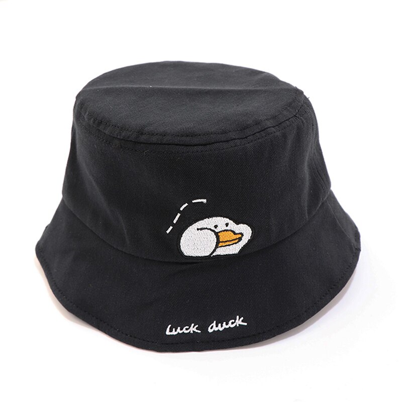 Vår sommar härlig tecknad baby hattar barn pojkar flickor strandmössor bomull sol hattar fiskar hattar: Svart