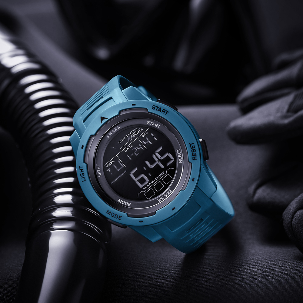 Smael Sport uhren Männer multifunktion Ale Wecker Silikon uhr Chrono Blaulicht Anzeige digitale junge Herren Armbanduhr