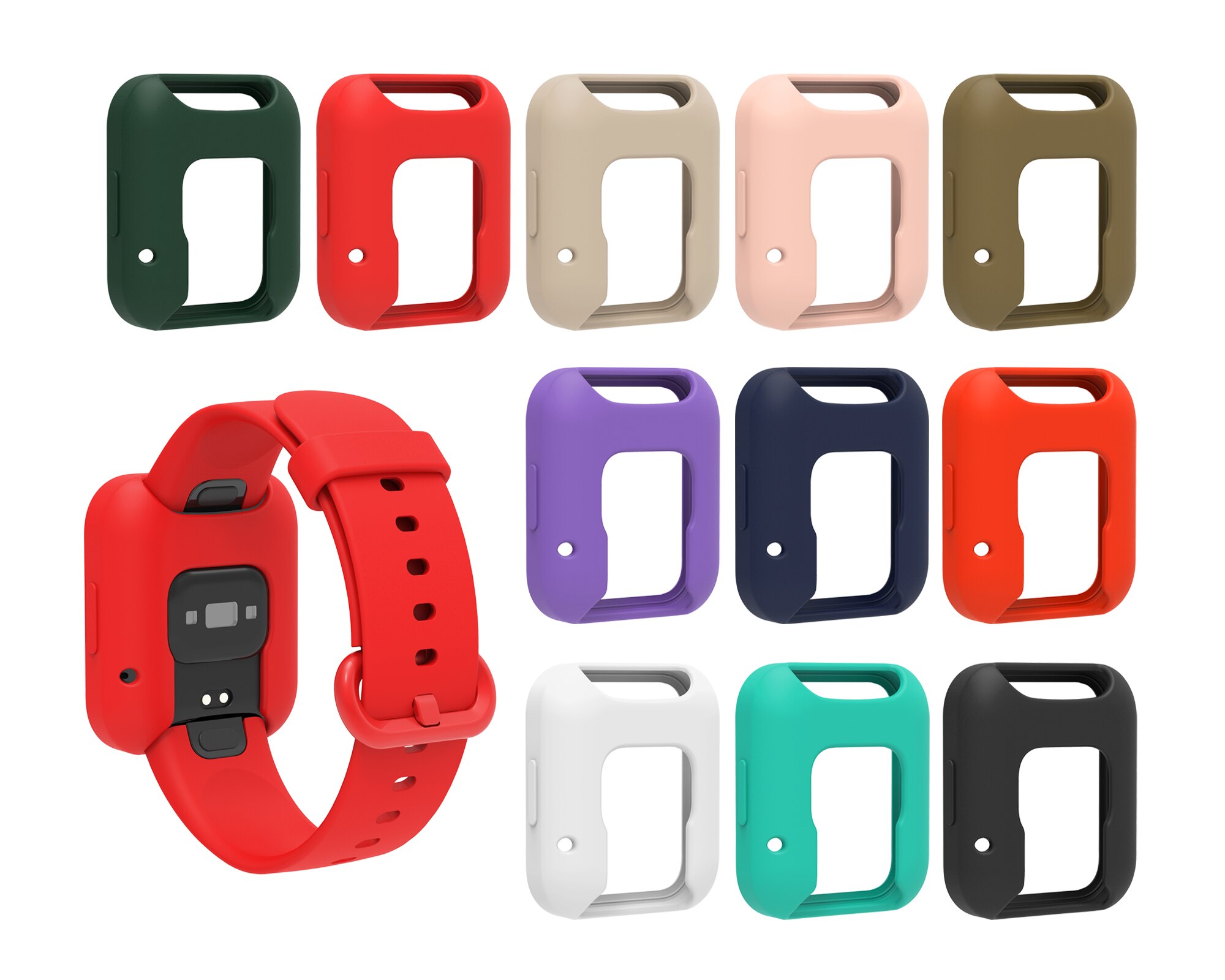 Coque de protection complète antichoc pour Xiaomi, compatible modèles Redmi watch 2 Lite, Mi watch