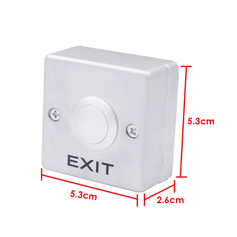 Zinc Alloy GATE DOOR Exit Button Exit Switch NO/NC/COM Door Access Control System Door Push Exit Door Release Button Switch