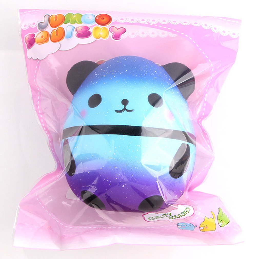 12 centimetri/15 centimetri Grande Formato Panda Uovo Squishy Lento Aumento Cielo Stellato Carino Kawaii Panda Uovo Animali Lo Stress sollievo Giocattolo Per Bambini di Età Regalo di Natale