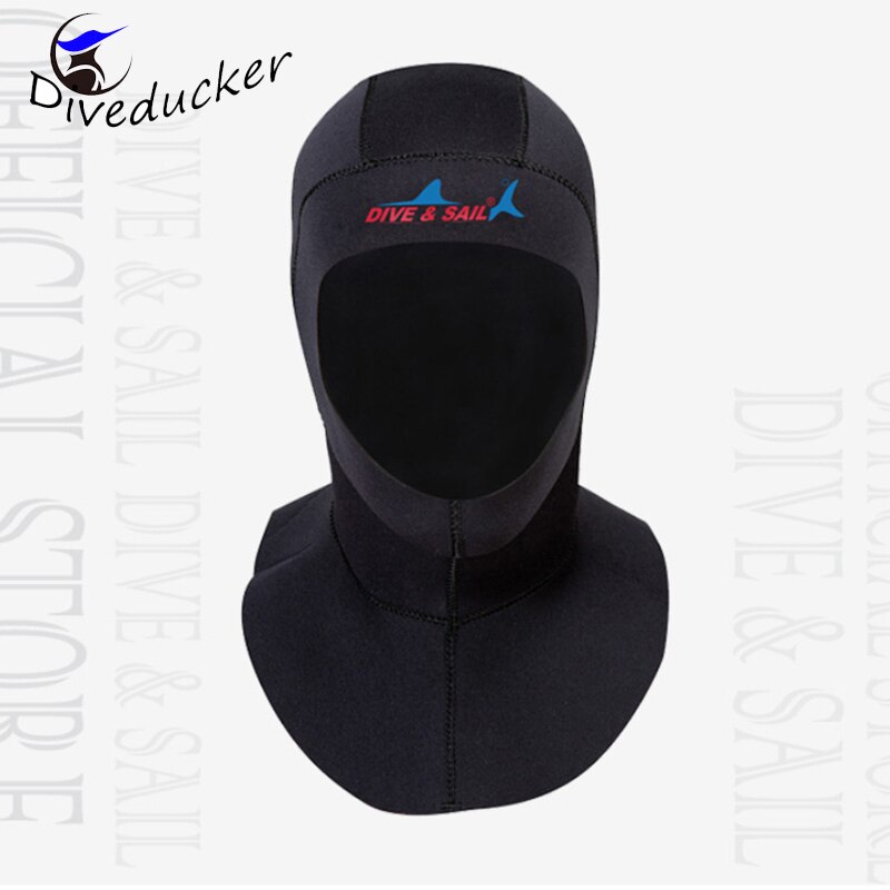 3mm Neopren Tauchen kopfbedeckungen schulter wärmer tauchen Deckel Winter schwimmen kappe Surfen schnorcheln sonne Block wasserdicht murmeln Tauchen Sn: L