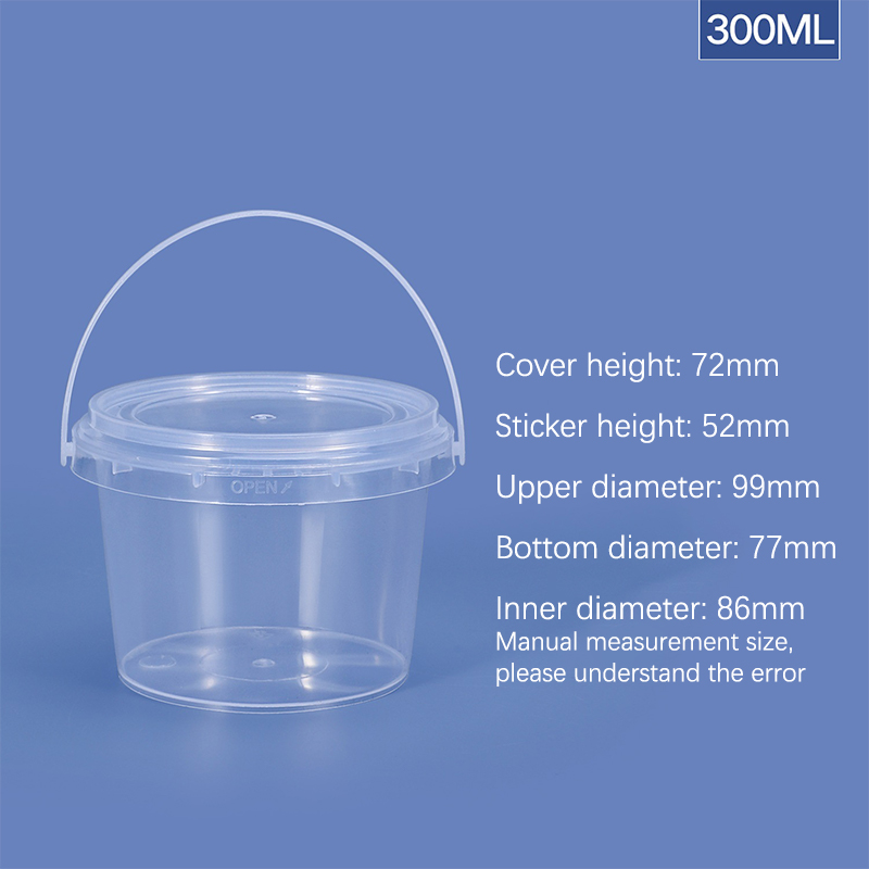 150ml-1500ml bpa-freier leerer Plastik eimer mit Deckel luftdicht pp Gläser klarer Behälter für sterben Lagerung von Lebensmitteln: Licht Grün