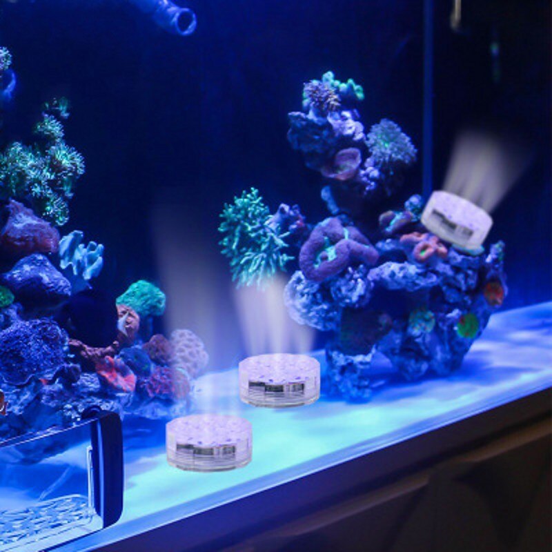 10 Led Remote Controlled RGB Submersible Light Battery Operated Underwater Night Lamp Outdoor Vase Bowl Garden Party Decoration