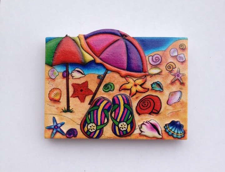 Karibiska havet marin serie 3d kylskåp magneter turism souvenirer kylskåp magnetiska klistermärken heminredning