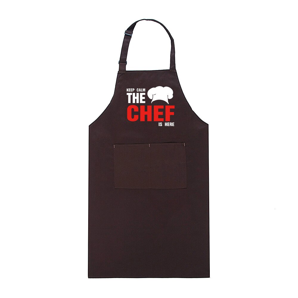 Chef Apron Food Service Uniforms Funny Printed Adjustable Halter Long Aprons Restaurant Hotel Kitchen Cafe Chef Workwear