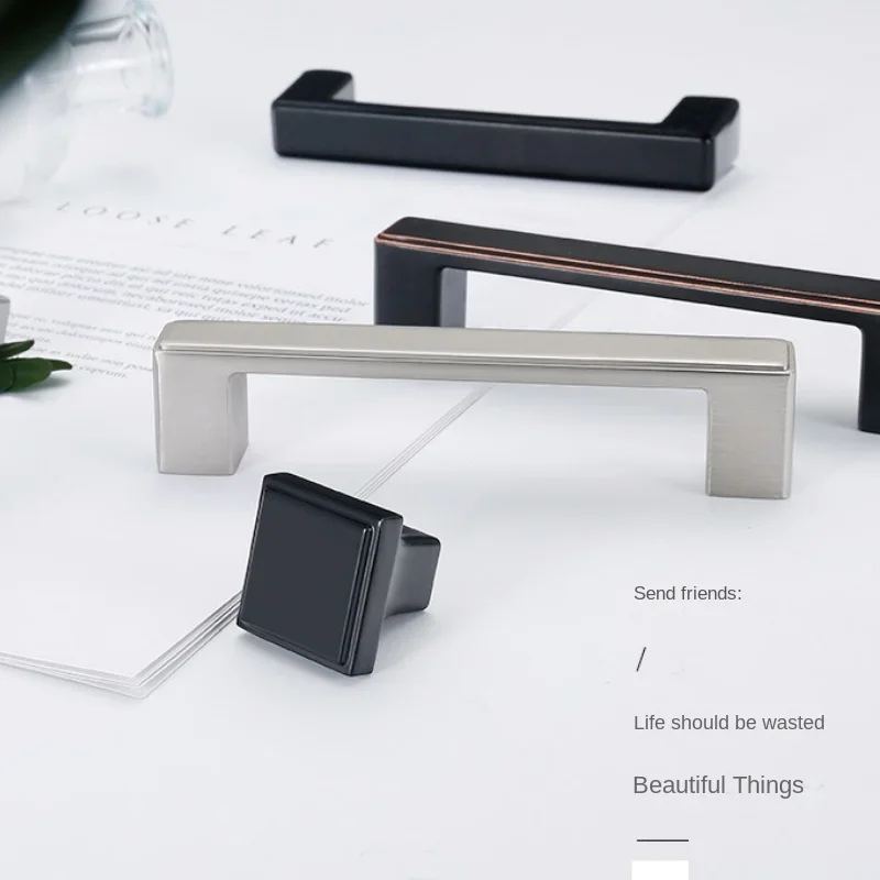 Møbelhåndtak skuffeknotter og håndtak for skap garderobe dørhåndtak i sinklegering 96mm/128mm/160mm/192mm/320mm- hulls deling