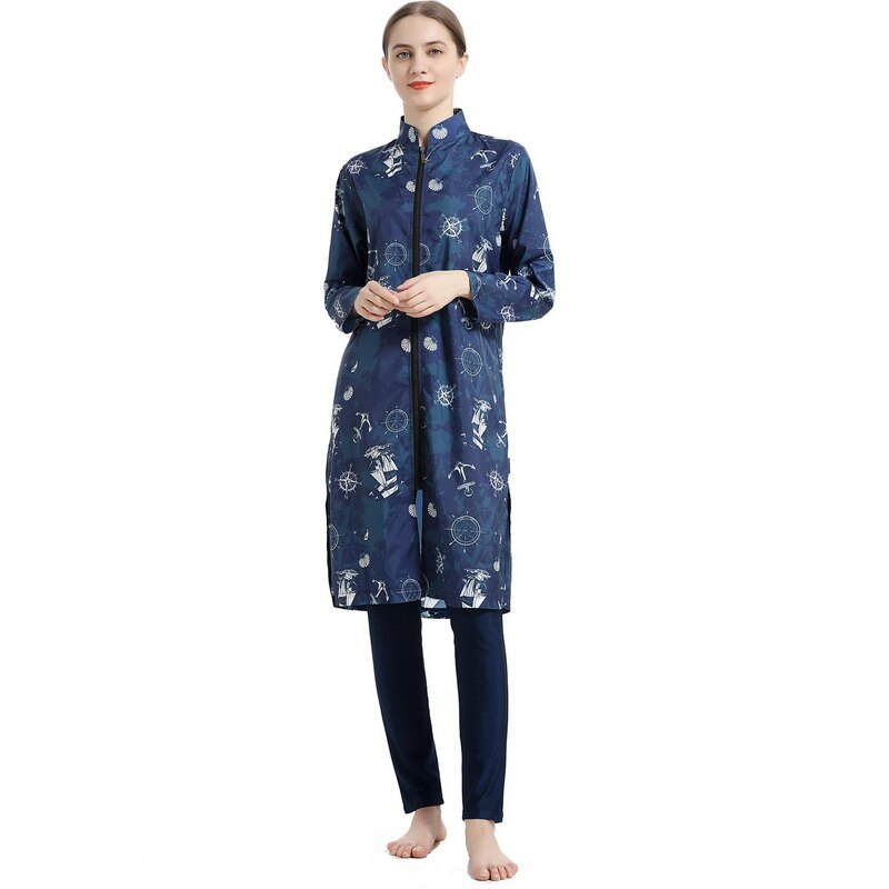 TaissBocco Rash Guard voor dames Bescheiden badpak voor meisjes Korte mouw Bikini's Surfen Zwemkleding Burkini (K10, S