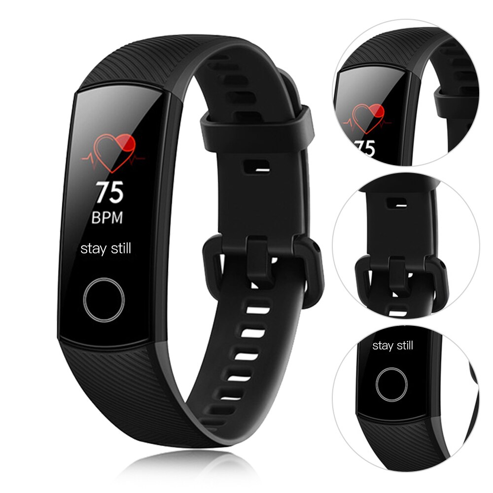 Honor Band 4 Global Version Smart Wristband Amoled Color Black Blue Pink Waterproof Touchscreen Sleep Fitness Tracker Heart Rate