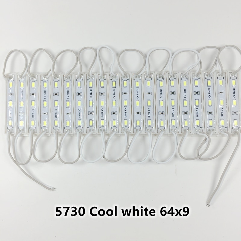 Modules LED étanches de , 2835 5730 5630, dc 12v, éclairage Super lumineux, 20 pièces par lot