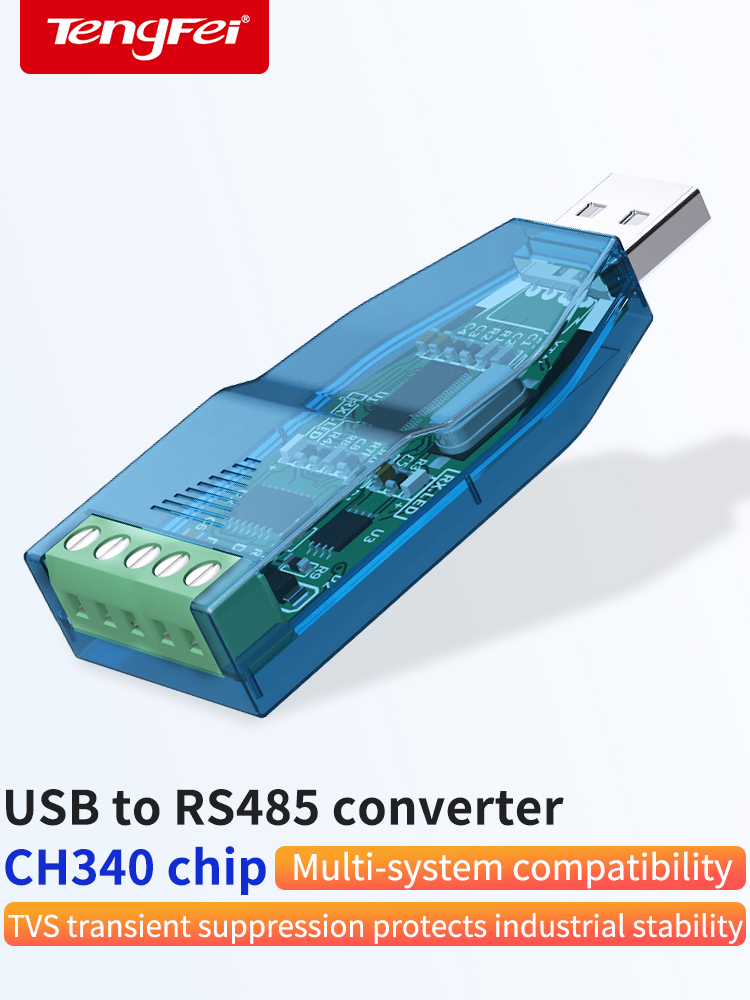 Industrial USB To RS485 Converter Upgrade Protection RS232 Converter Compatibility V2.0 Standard RS-485 A Connector Board Module