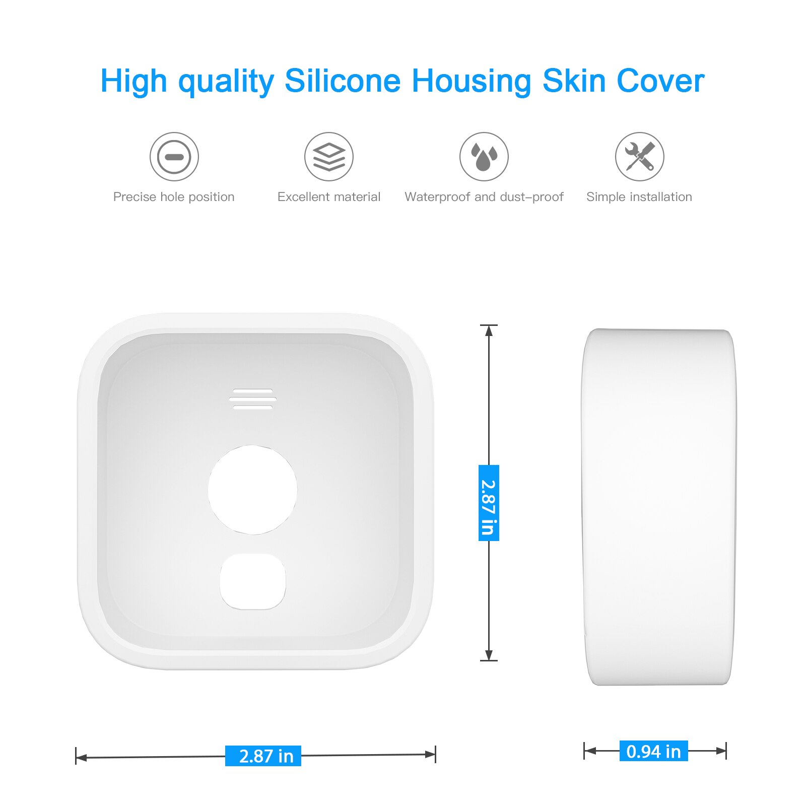 Silicone Skin Replacement for All Blink Outdoor Security Camera Silicone Case Protective Cover Weather Resistant Full