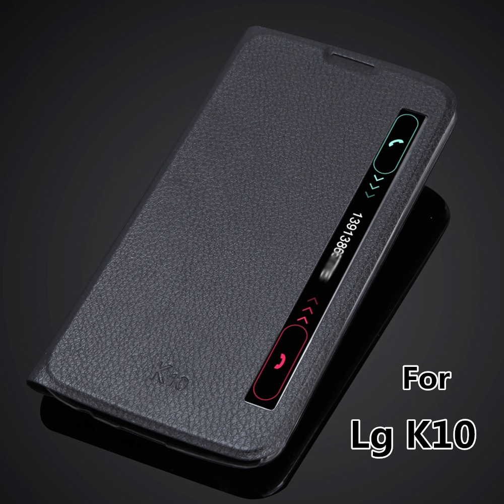 Funda Smart quick cover para LG K10 K410 K420N Auto sleep súper fino Funda de cuero con tapa