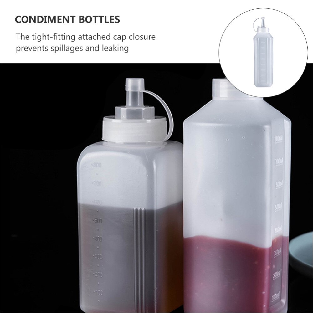 1pc 800ML Squeeze Squirt Bottles Ketchup Mustard B... – Grandado