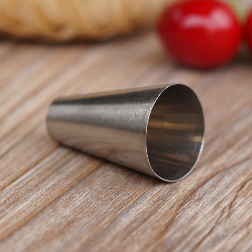#2A Round Cake Nozzles Pastry Tips Cup Cake Cream Decorating Tool Stainless Steel Cupcake Cookie Piping Nozzle DIY Macaroon